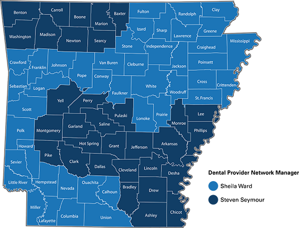 Dental Provider Netowrk Manager Map